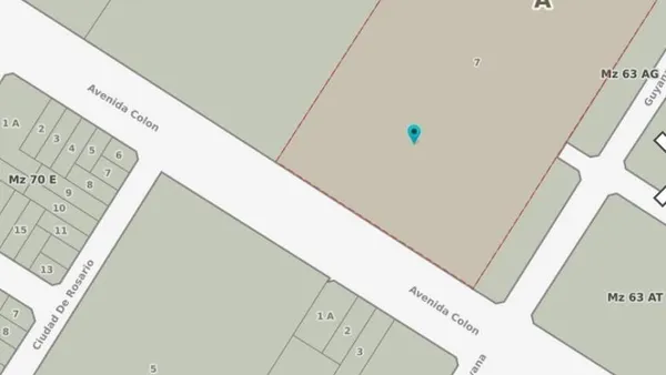 Terreno en Av. Colon al 10000, frente a Cura Brochero, Mar del Plata, Argentina.