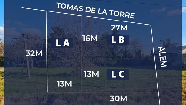 Terreno en Alem y Tomas de la torre