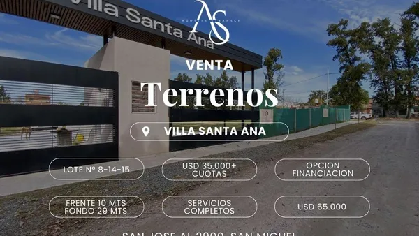 Terreno en San José al 2900