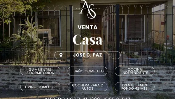 Casa en casa en venta en José paz ( Apto crédito )