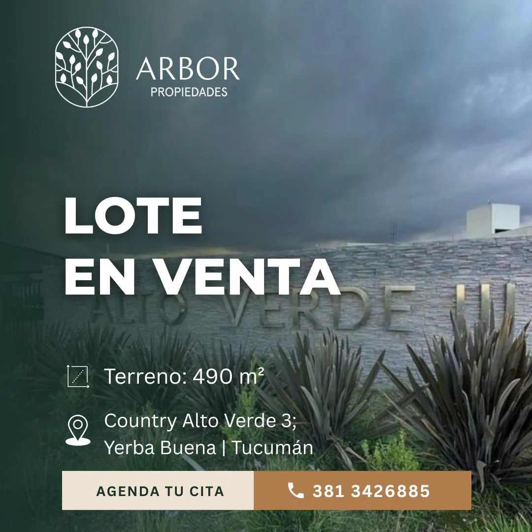 Terreno en ALTO VERDE 3