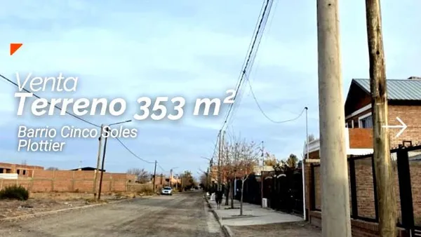 Terreno en Venta Lote 353 m² - Barrio Cinco Soles – PLOTTIER