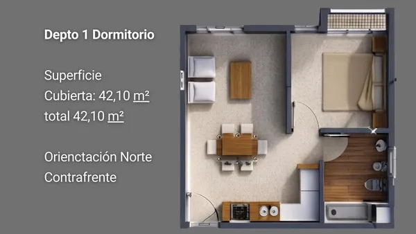 Departamento en Venta - Departamento 1 Dormitorio - Tipología B - Centro Oeste - Neuquén Capital