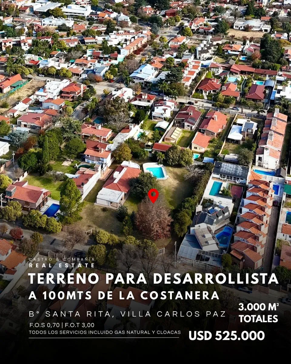 Terreno en Santa Rita del Lago, Villa Carlos Paz