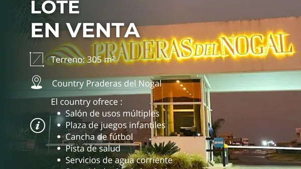 Terreno en Country Praderas del Nogal