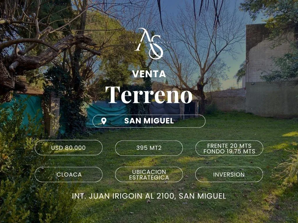Terreno en Int. Juan Irigoin al 2100