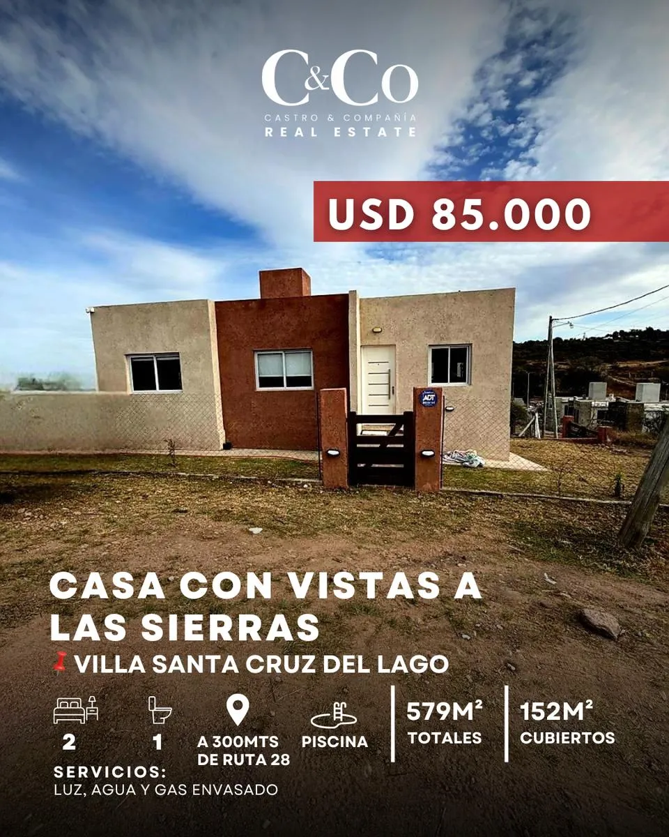 Casa en Villa Santa Cruz del Lago, Punilla