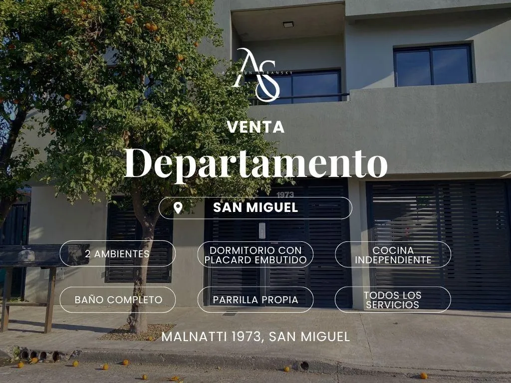 Departamento en Malnatti al 1900