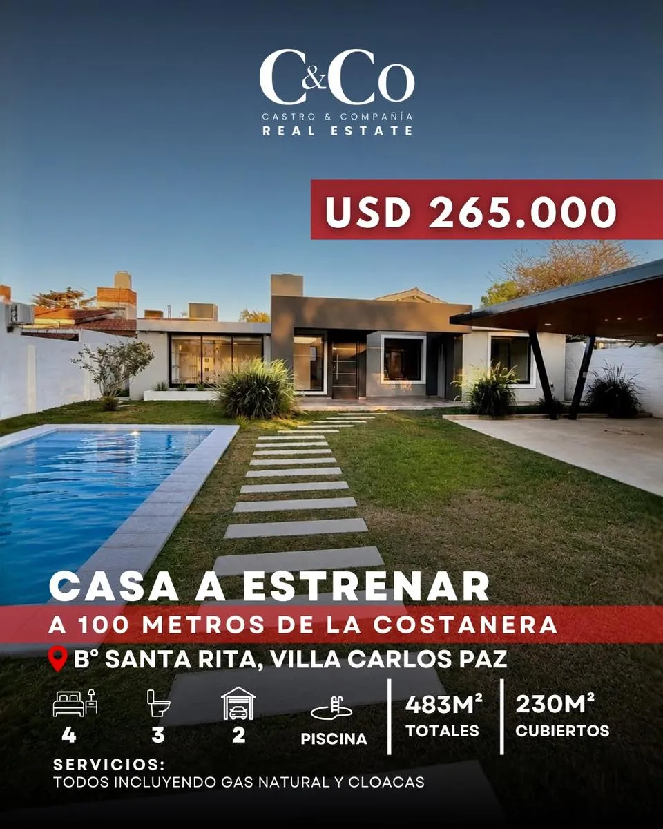 Casa en Santa Rita del Lago, Villa Carlos Paz