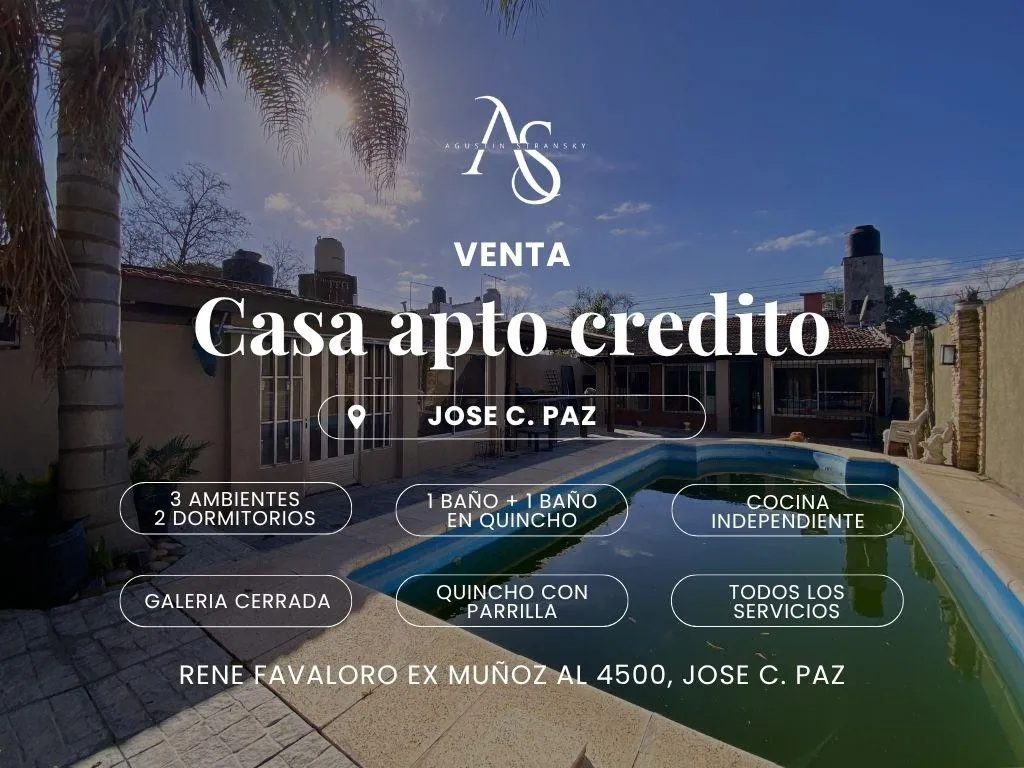 Casa en RENE FAVALORO EX MUÑOZ al 4500