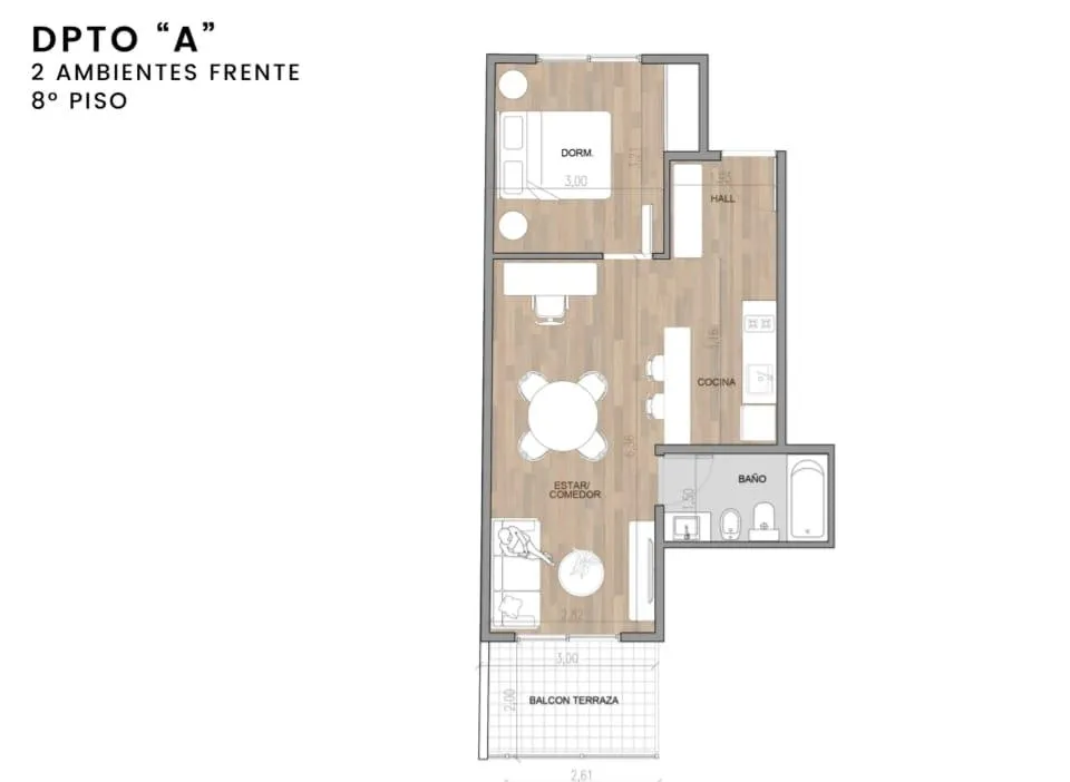 Departamento en helguera al 2950