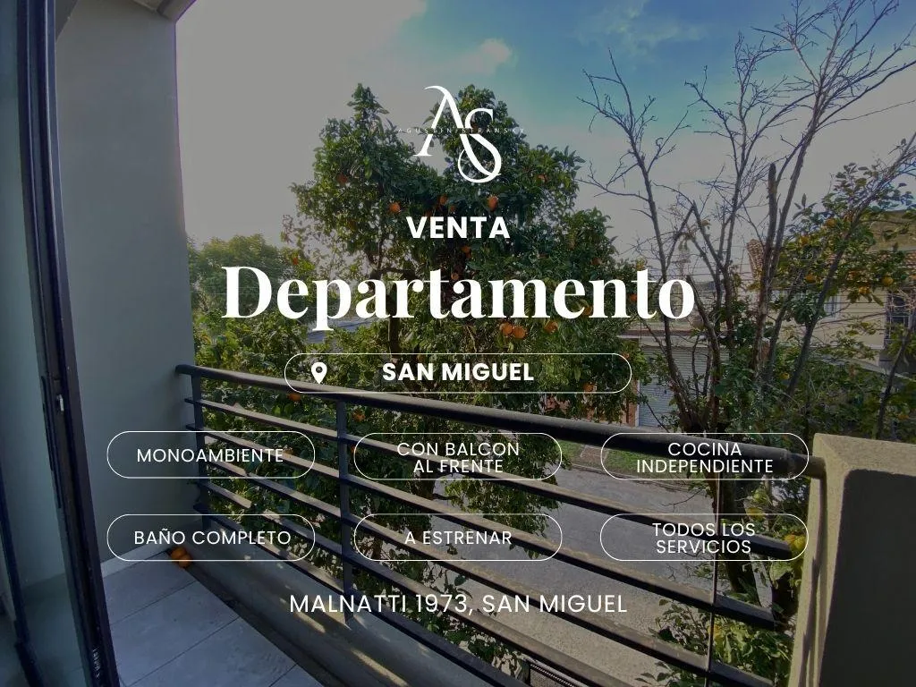 Departamento en Malnatti al 1900