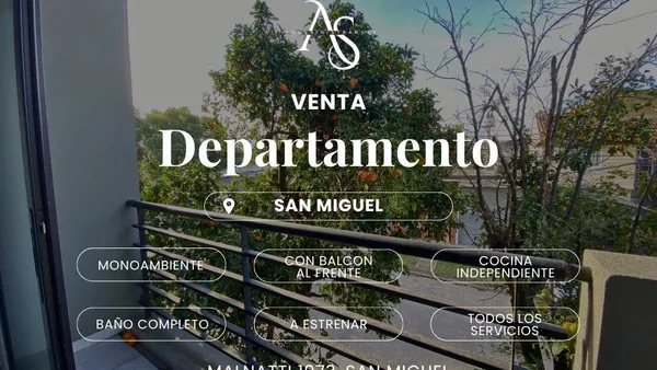 Departamento en Malnatti al 1900