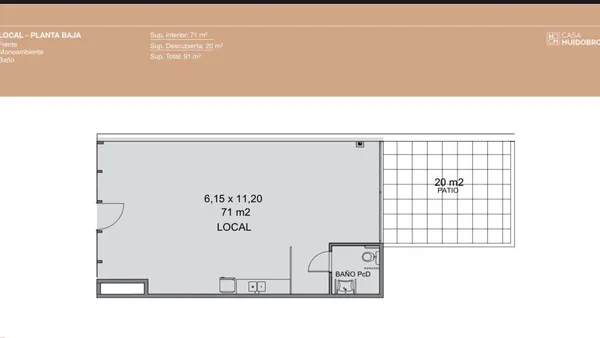 Local Comercial en RUIZ HUIDOBRO al 3000