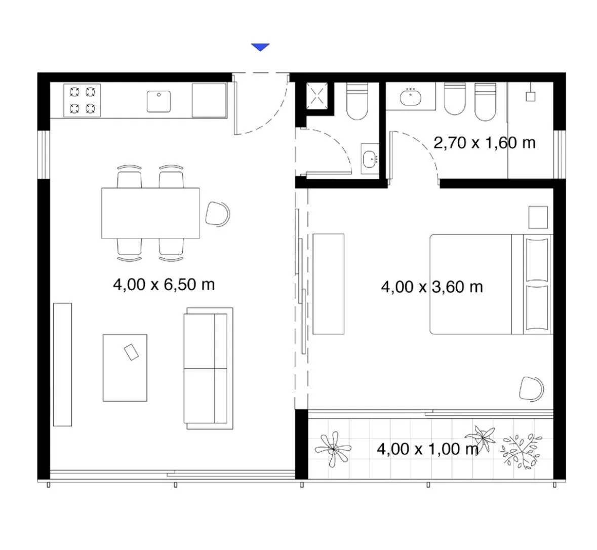 Departamento en Valentin Virasoro al 1900