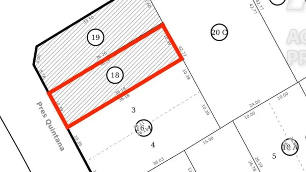 Terreno en Quintana al 1700