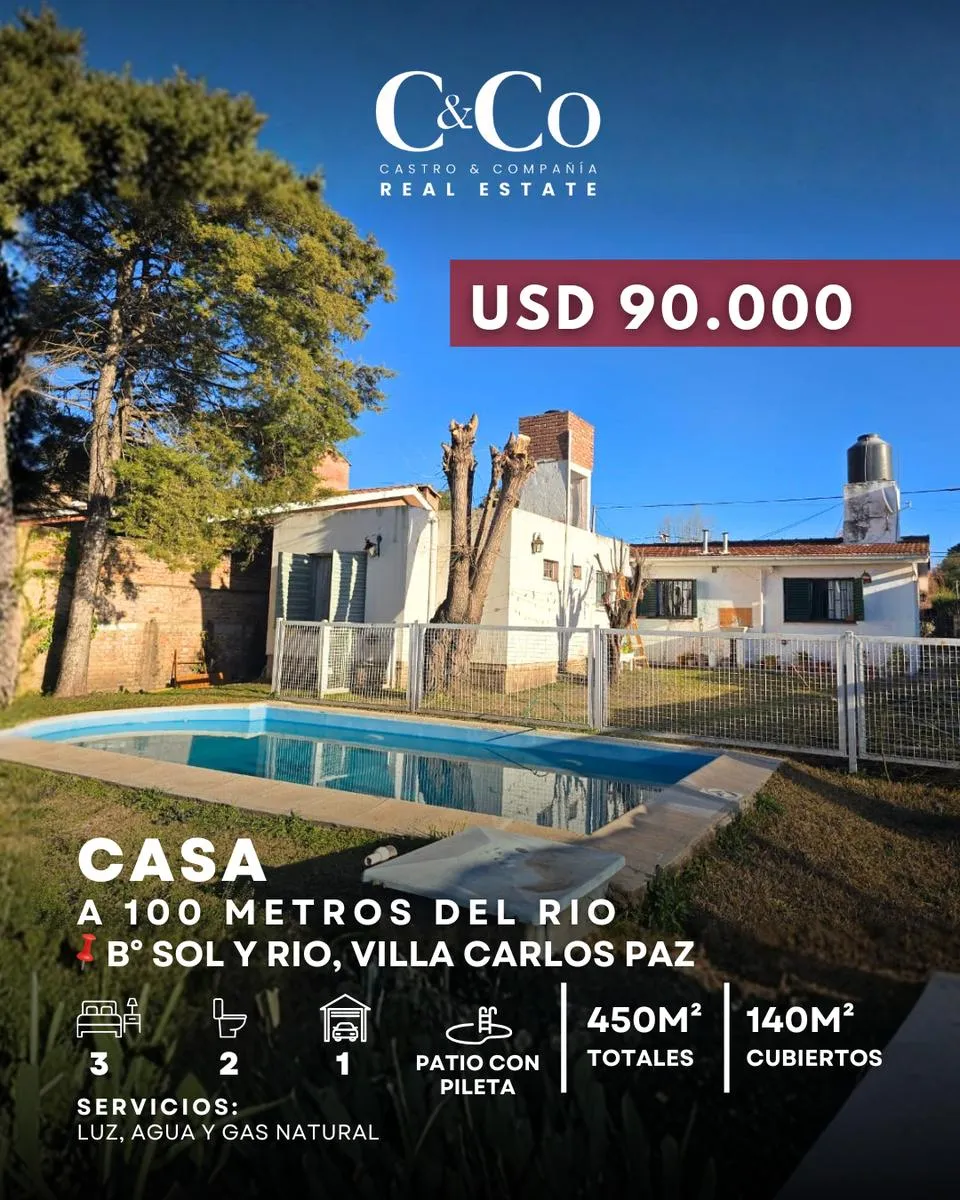Casa en Sol y Río, Villa Carlos Paz