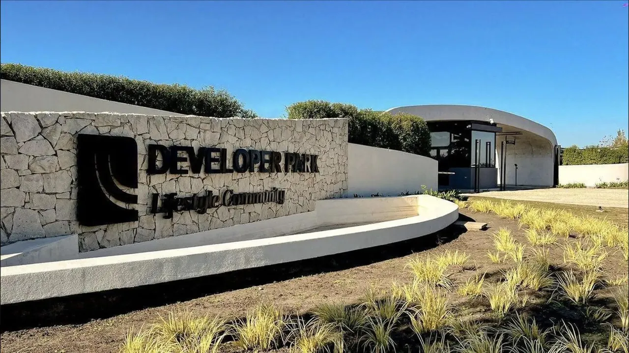 Terreno en Barrio privado Developer Park - Ruta 2 Km 397