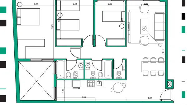 Departamento en Sarmiento 4200