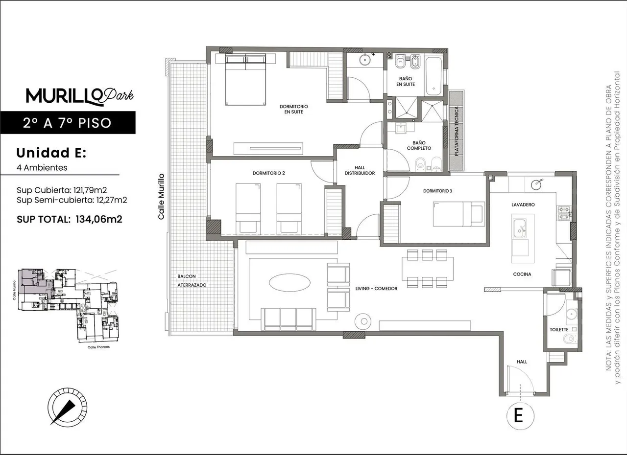 Departamento en Murillo al 900