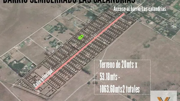 Terreno en Barrio Las Calandrias
