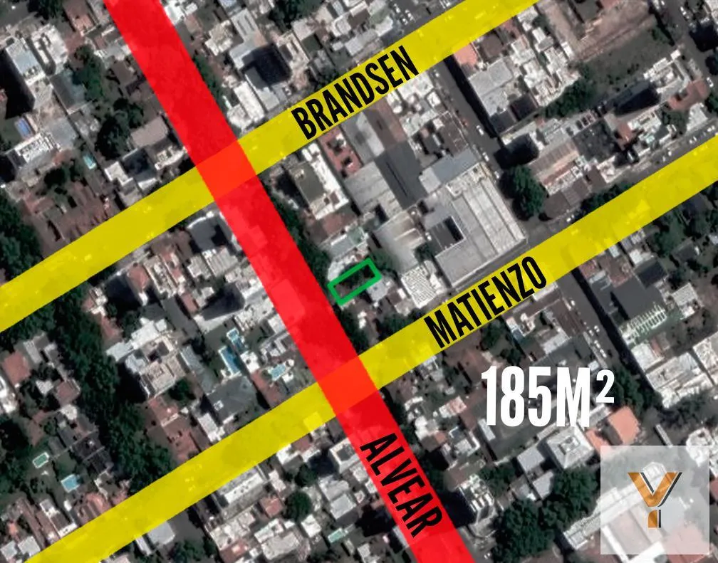 Terreno en Alvear e/ Brandsen y Matienzo