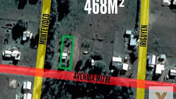 Terreno en Avenida Mitre e/ Montevideo y Irigoyen