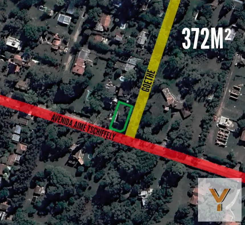 Terreno en Avenida Aimé Tschiffely y Goethe