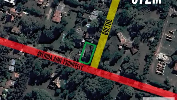 Terreno en Avenida Aimé Tschiffely y Goethe