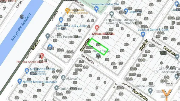 Terreno en 8 e/ Baradero y San Nicolas