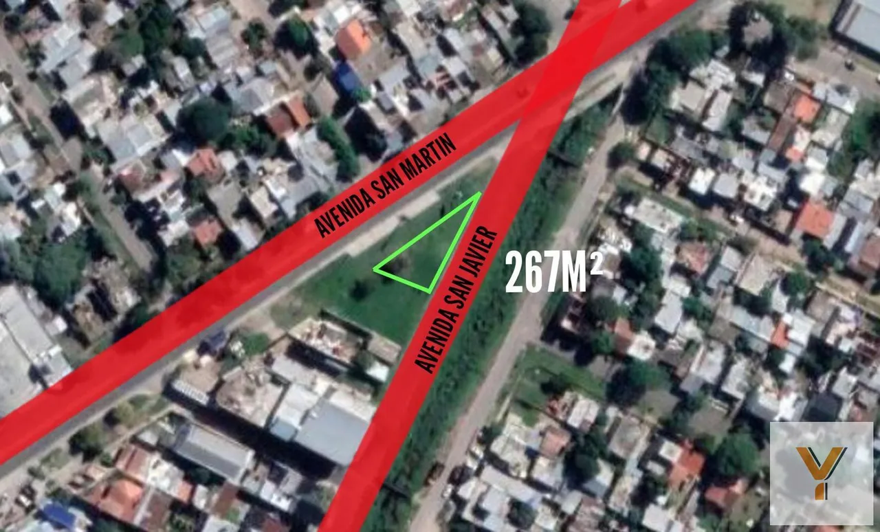Terreno en Av San Martin y av San Javier