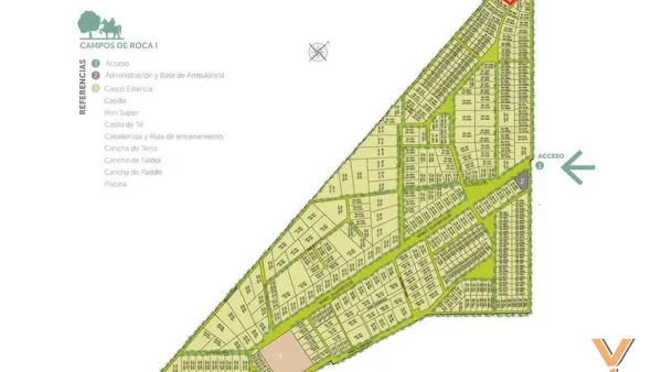 Terreno en Campos de Roca