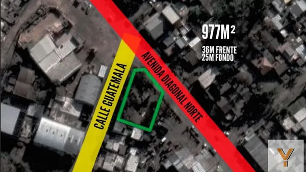 Terreno en Avenida Diagonal Norte y Guatemala