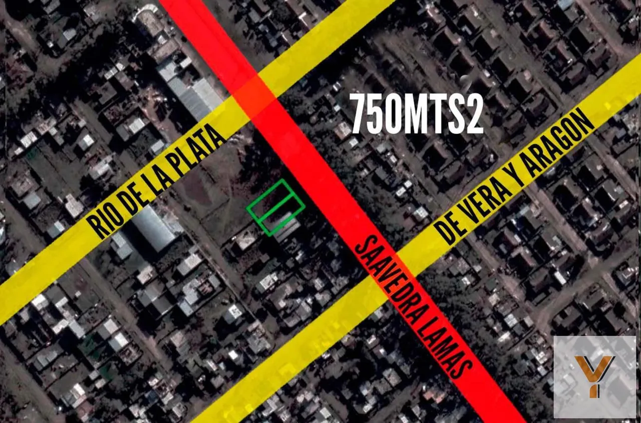 Terreno en Saavedra Lamas e/ Rio de La Plata y Juan Torres de Vera y Aragón