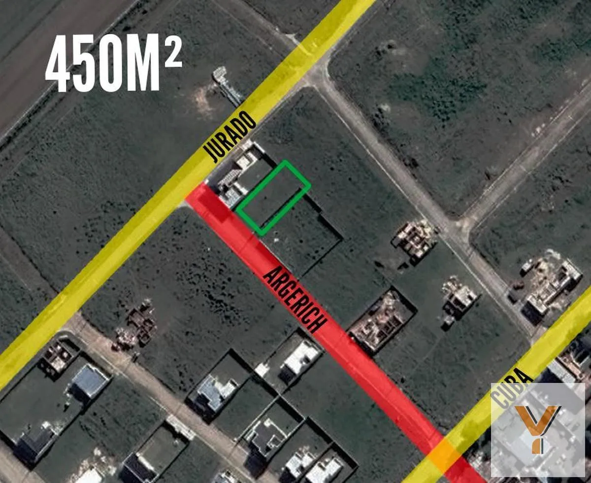 Terreno en Argerich e/ Cuba y Jurado