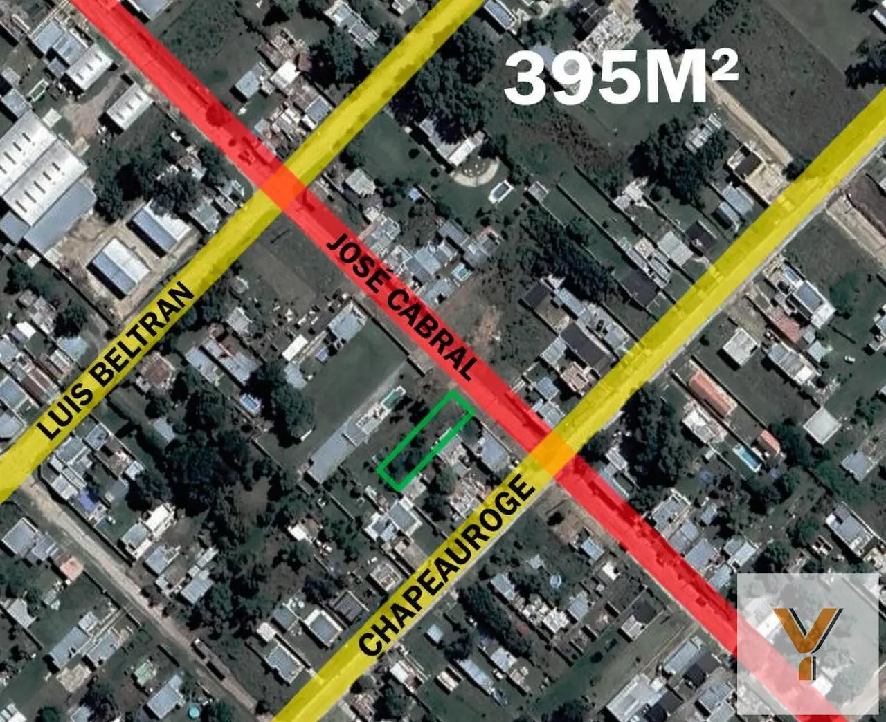 Terreno en Cabral e/ Luis Beltrán y Chapeourouge