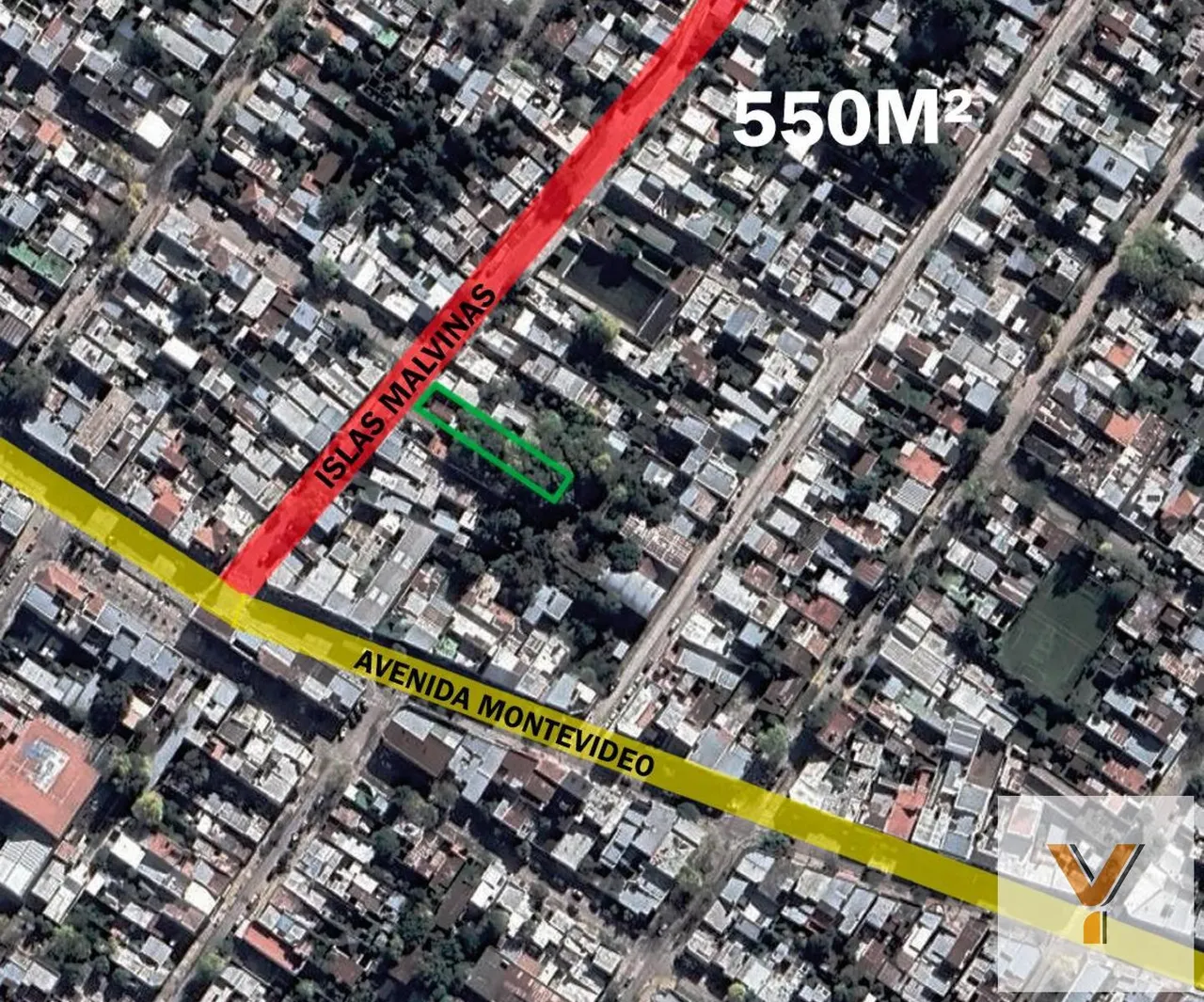Terreno en Islas Malvinas e/ Avenida Montevideo y Valparaíso