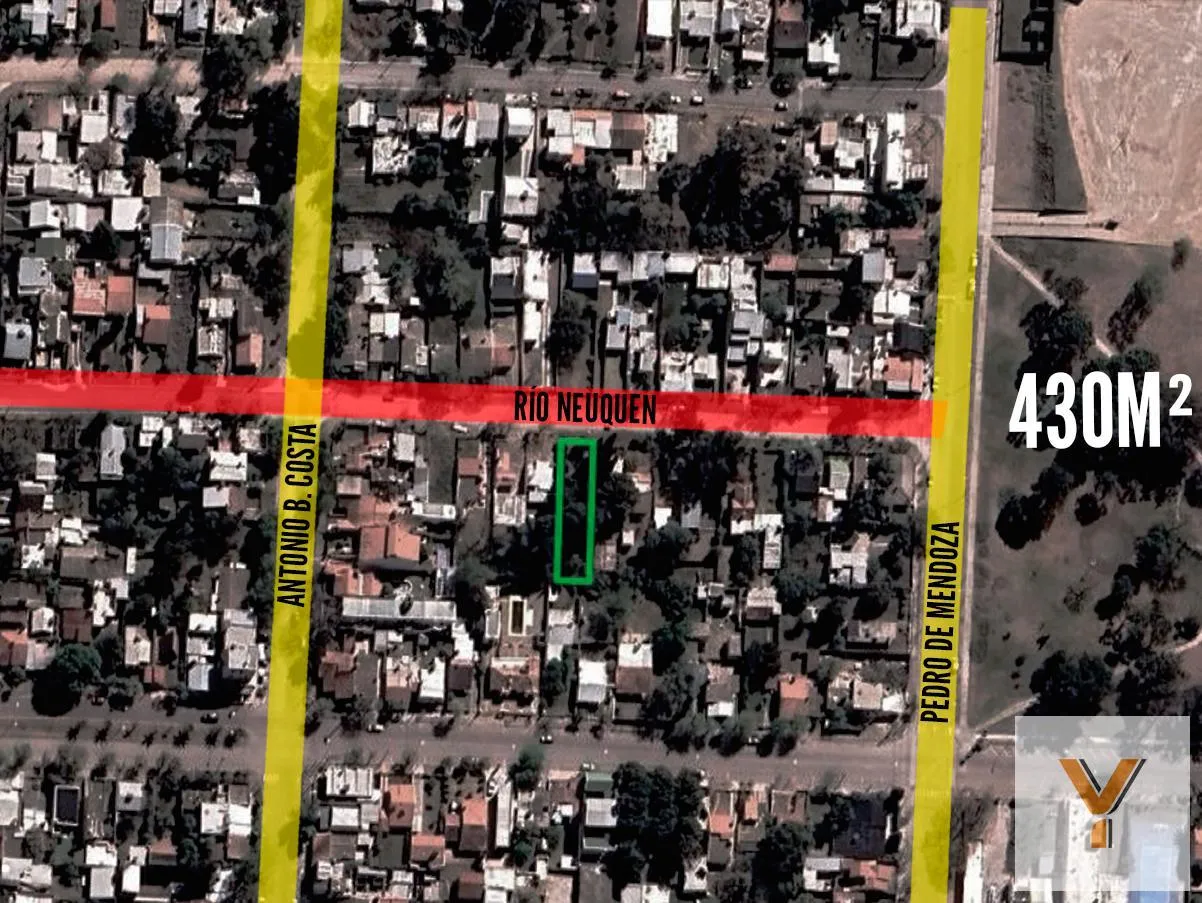 Terreno en Rio Neuquén e/ Antonio B. Costa y Pedro de Mendoza
