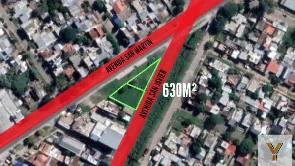 Terreno en Av San Martin y av San Javier