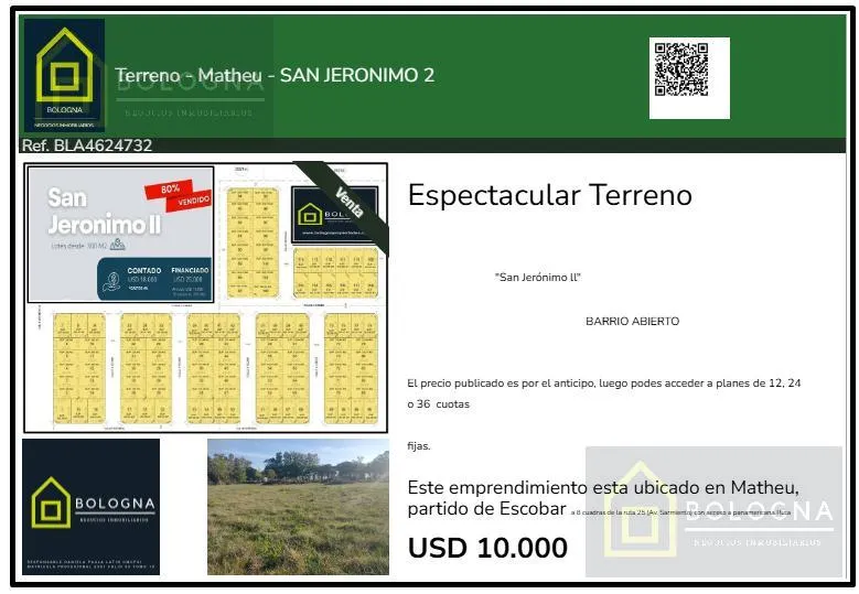 Terreno en Alem al 1100