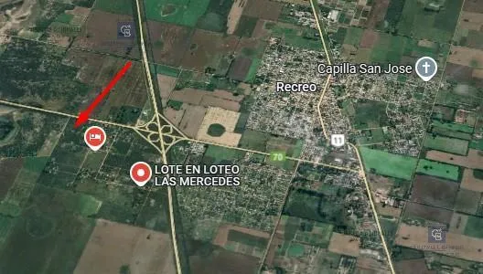 Terreno en Ruta 70 y Circunvalacion