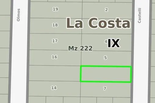 Terreno en Castelli