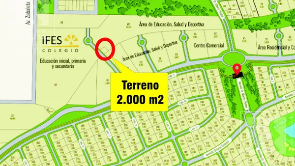Terreno en Zona IFES, área de servicios Los Canales