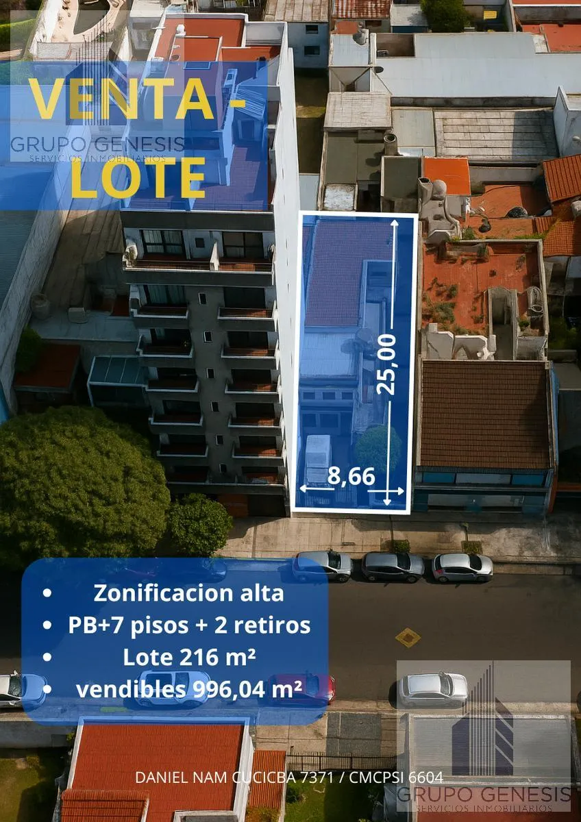 Terreno en azul al 400