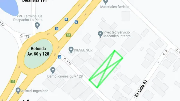 Terreno en 128 e/ Av.60 y calle 4 (ex 61)