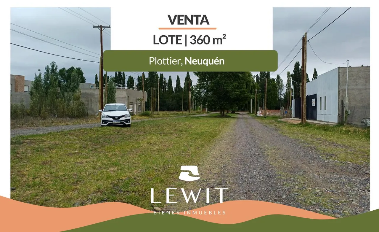 Terreno en lote candolle 1500 mutual policial plottier