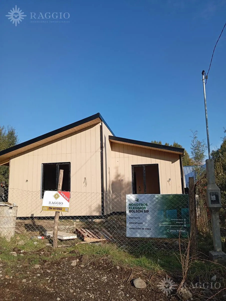 Terreno en Casa de 60m2, El Bolsón, B° Buena Vista (FZ-50)