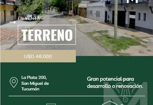 Terreno en TERRENO EN VENTA - Zona Sur