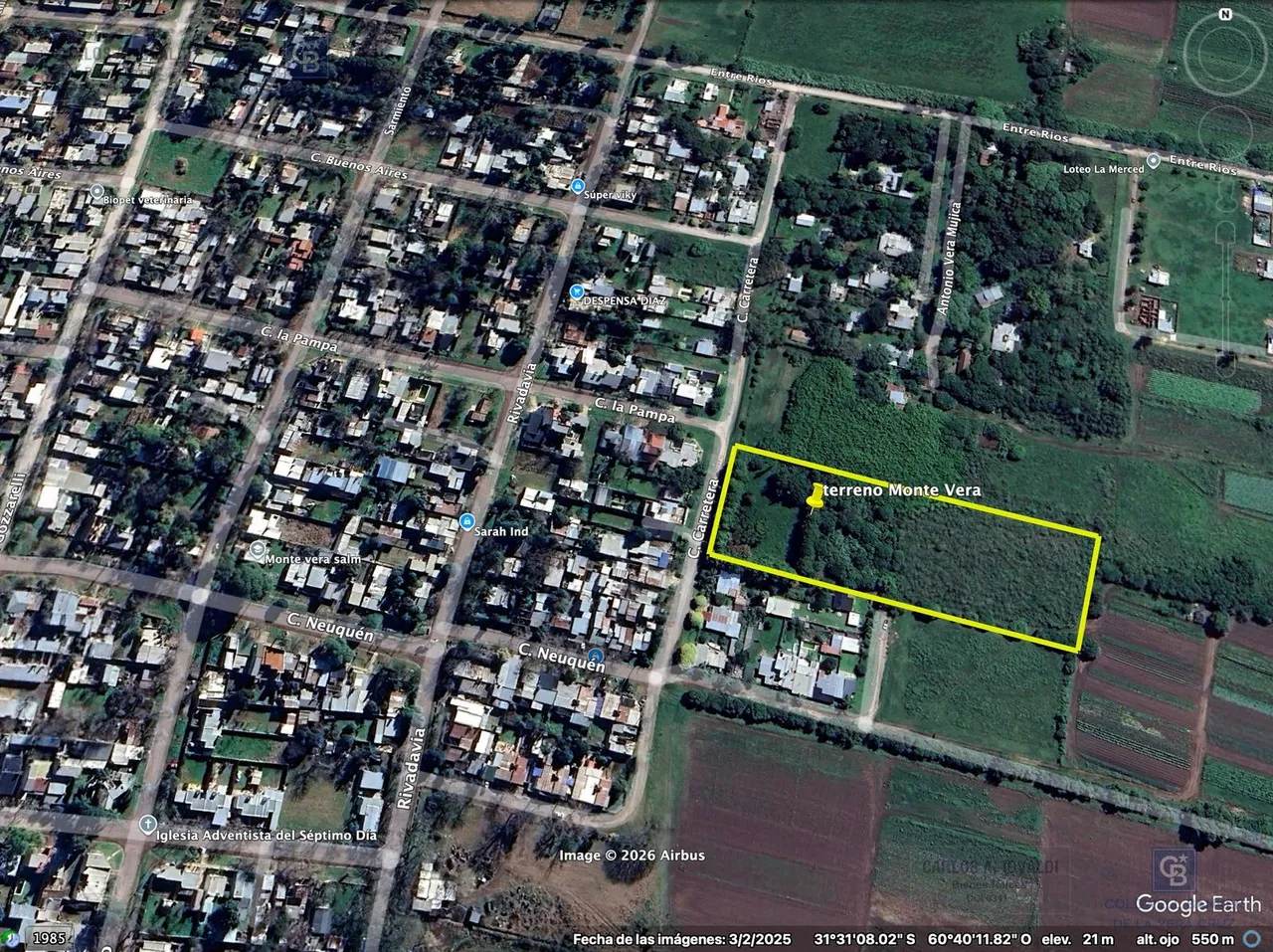 Terreno en MACROLOTE 12000 M2 - MONTE VERA - URBANO