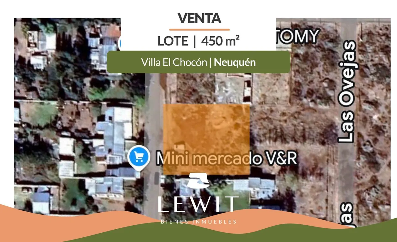 Terreno en VENTA LOTE EN VILLA EL CHOCON